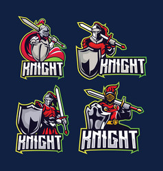 Exclusive Knight E-sport Logo Template