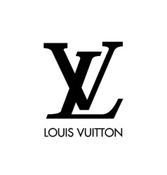 Louis Vuitton Brand Logo With Name Black Symbol