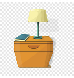 Night Stand Lamp Icon Cartoon Style