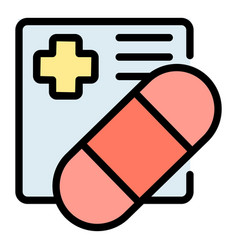 Vitamin Pills Jar Icon Flat