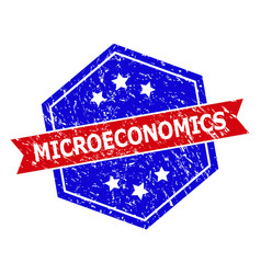 Hexagonal Bicolor Microeconomics Seal