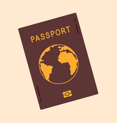 Passport Cover Flat Isolated