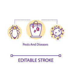 Houseplant Pests And Diseases Concept Icon Dying