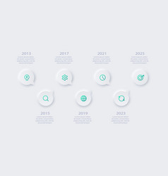 Neumorphic Flow Chart Infographic Creative