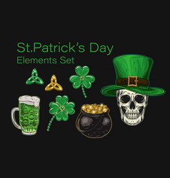 Set Clip Art Of Objects For St Patricks Day