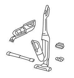 Upright Vacuum Cleaner Line Icon