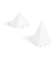 White Pyramid Tent Cards Mockup Table Talker