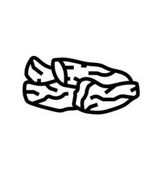 Papaya Dried Fruit Line Icon