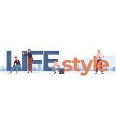 People Lifestyle Flat Text