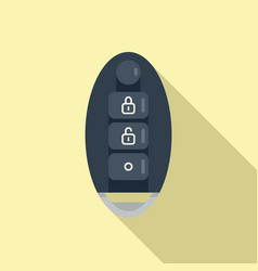 Transport Smart Key Icon Flat Car Button