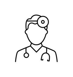 Ear Nose Throat Doctor Outline Icon