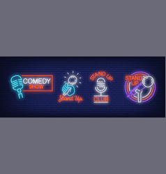 Stand Up Comedy Show Neon Signs Collection