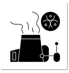 Carbon Emissions Glyph Icon