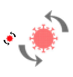 Halftone Dotted Coronavirus Update Icon