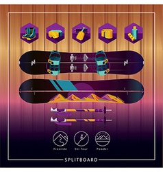 Splitboard Ski Tour Backcountry Set