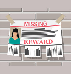 Wanted Person Paper Poster Missing Announce