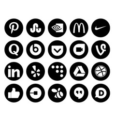 20 Social Media Icon Pack Including Uber Dribbble