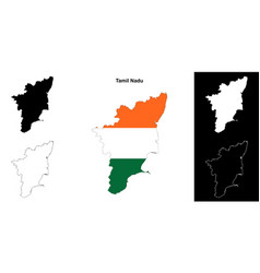 Tamil Nadu Outline Map