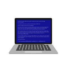 Laptop With Blue Screen Death Bsod System