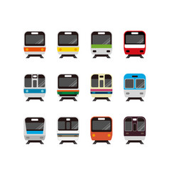 Train Icon Front View Set