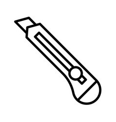 Utility Knife Icon Pictogram Isolated On A White