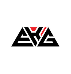 Ekg Triangle Letter Logo Design With Triangle