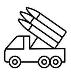 Truck With Missile Launcher Icon