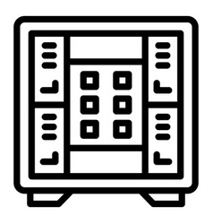 Deposit Room Check Icon Outline Style