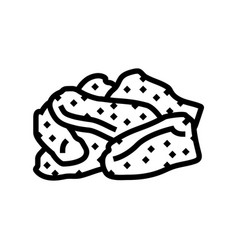 Ginger Dried Fruit Line Icon