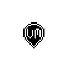 Vm Pixel Art Initial Logo