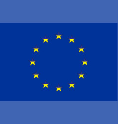 Flag Of Ukraine On The Background Of The European