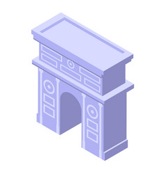 Macedonia Arch Icon Isometric Travel