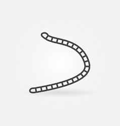 Tapeworm Outline Concept Minimal Icon