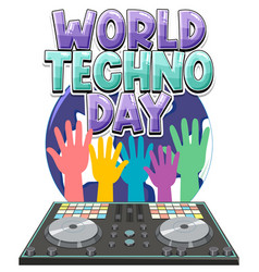 World Techno Day Banner Design