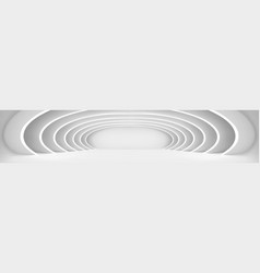 Abstract White Tunnel Under Multiple Round Arches