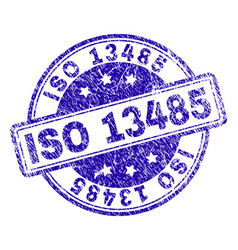 Grunge Textured Iso 13485 Stamp Seal