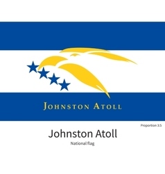 National Flag Of Johnston Atoll With Correct