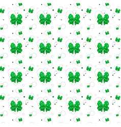 Pattern Of Many Green Bows Of Different Sizes