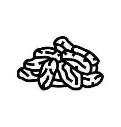 Raisins Dried Fruit Line Icon