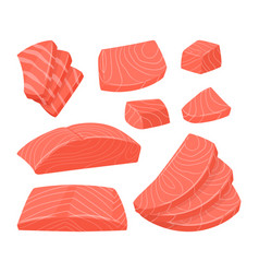 Sliced Salmon Delicious Red Fish Sashimi Slices