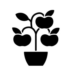 Fruit Trees Shrubs Black Glyph Icon