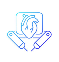 Surgical Robot Gradient Linear Icon