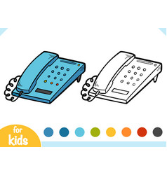 Coloring Book For Kids Telephone