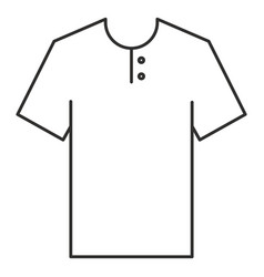 Henley T Shirt Stroke Icon