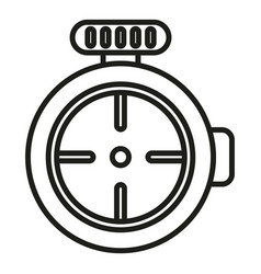 Sniper Sight Icon Outline Rifle Scope