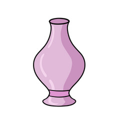 Lilac High Ceramic Flower Vase With A Narrow