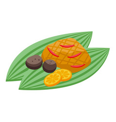 Philippines Leaf Food Icon Isometric