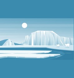 Antarctic Landscape Cartoon