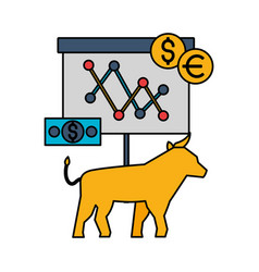 Bull Stock Market Money Dollar Euro