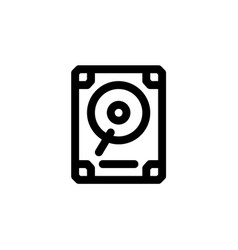 Hard Disk Icon Computer Component Icon Outline